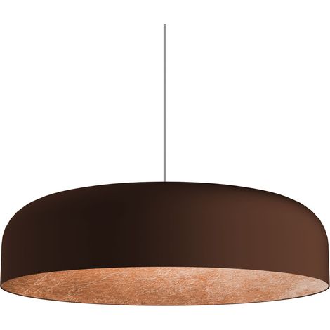 LUMICOM  TUZZI Sospensione, 1xE27, max 42W, metallo, marrone corten/foglia rame, D.40cm