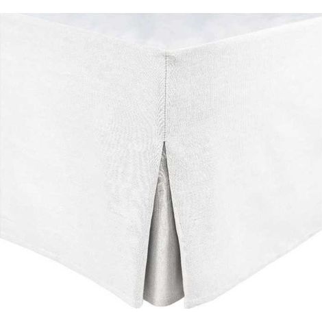 Cache-sommier Home Linge Passion 160 x 200 cm +30 cm Bianco 100% cotone