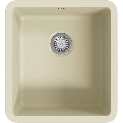 Maison Exclusive - Granitspüle Einzelbecken Beige (1/5)