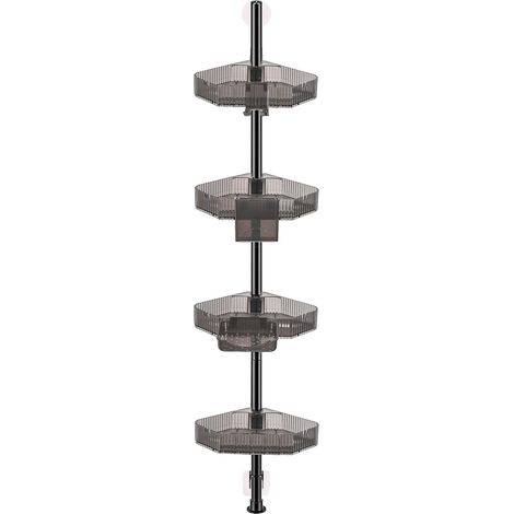 Oberes Ablagefach, mehrstufiges Badezimmerregal, Eck-Handtuchhalter, Eckregal (1/5)