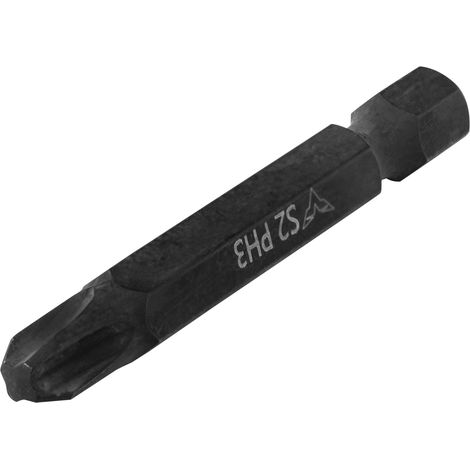 Embouts magnétiques cruciformes en acier S2 PH sous blister (lot de 8 x 2 pièces) PH1 x 50 mm (1/5)