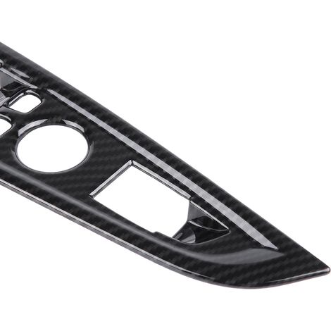 Ensemble de cadres décoratifs pour interrupteurs de commande de fenêtre BMW X5/X6 14-18 (4 pièces) (texture fibre de carbone imprimée par transfert d'eau) (1/5)