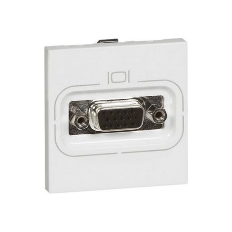 Prise vidéo programme mosaïque HD 15 femelles 2 modules blanc (1/2)