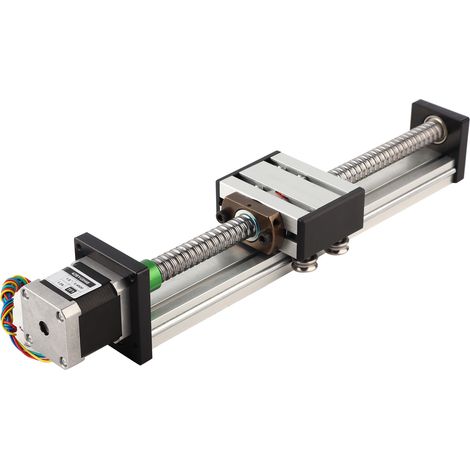Vis à billes à arbre unique, course de 200mm, rail de guidage linéaire, table coulissante CNC avec moteur 42 (1605)