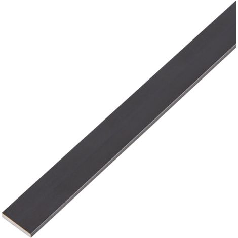ALBERTS Flachstange, Alu schwarz elox., LxBxS 1000 x 15 x 2 mm (1/5)