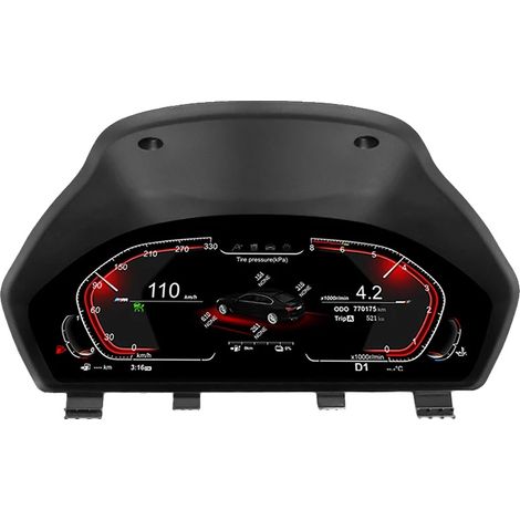 Cruscotto compatibile con la Serie 3, schermo da 12,3 pollici, installazione Plug-and-Play, F30 SENZA CarPlay (1/2)