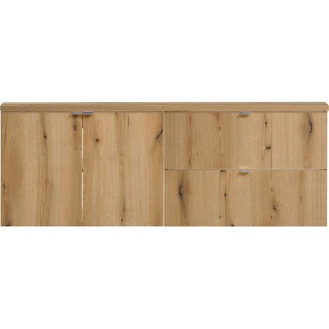 Doppelwaschtisch 160cm, Eiche, NEWPORT-56-OAK (1/5)
