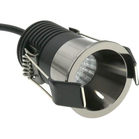 IluminaShop - Foco Downlight LED Deep Negro Cromo 5W IP20  3000+4000+6000 (1/4)