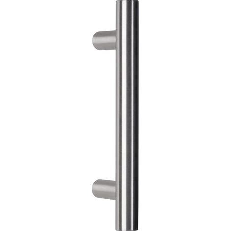 Alpertec Haustürgriff Stoßgriff Korfu Edelstahl Ø 2,5 x 30 cm Türbeschläge