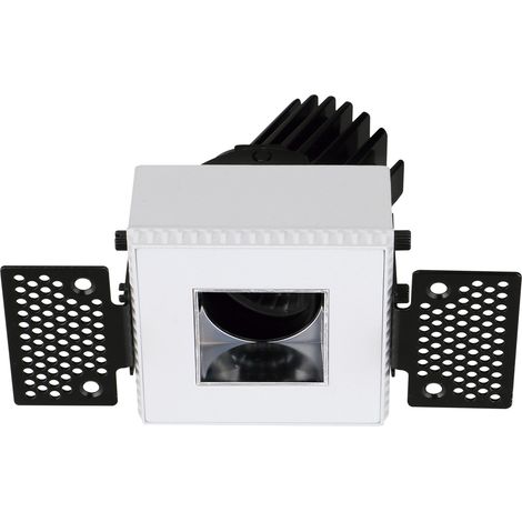 Empotrable techo tilt VIP3T Square Square LED COB 4.70W 650lm(464lm) CRI90 2700K 28º Blanco Cromo