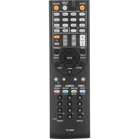 Télécommande de remplacement RC-900M compatible avec les récepteurs audio et vidéo Onkyo TX-RZ900, TX-RZ800 et TXRZ900.