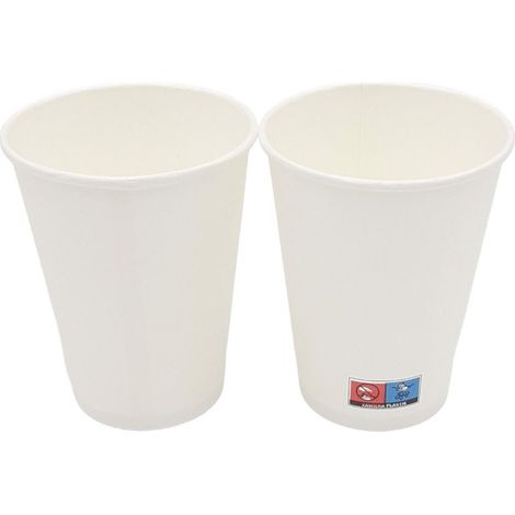 Weißer Pappbecher 300 ml Enjoy Drink Go 50 Stück SUP