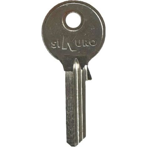 CHIAVE PIATTA ILSA BK009 ORIGINALE - OTTONE NICHELATO - 10 pezzi