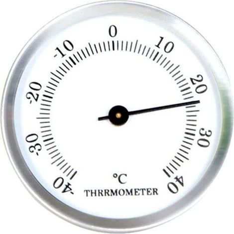 Thermomètre de réfrigérateur Ulisem pour congélateur, -40 °C - 40 °C - Grand cadran simple - Incubateur de congélateur - Cadre en alliage d'aluminium - Garde les aliments frais (1/4)