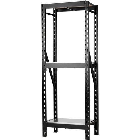 Draper 32461 BUNKER 14 Piece Modular 3 Tier Racking Stainless Steel Shelving, 750mm