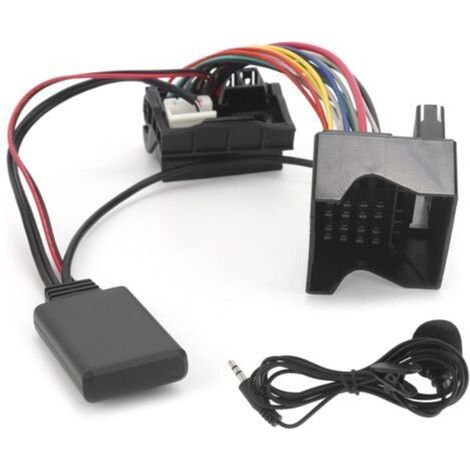 Cble adaptateur audio Bluetooth 5.0 AUX-IN pour voiture Citroen C2/ C3/ C4/ C5/ C6 avec microphone (1/4)