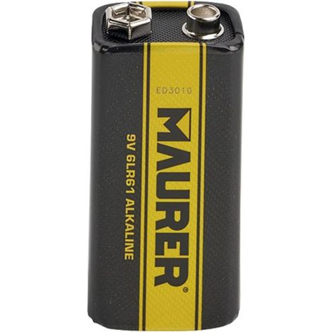 MAURER pila alcalina 6lr61 (blister 1 pieza) , Pilas Alcalina- 6 LR61.- Blister 1 pieza.- Las baterías alcalinas de larga duración ofrecen una energía prolongada (1/2)