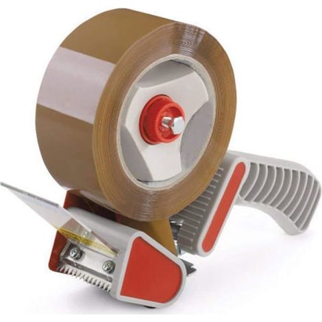 Dévidoir Pistolet à Poignée pour Ruban Adhésif d'emballage ou Scotch, Automatique, Plastique, Dispenser de Ruban Adhésif, 50 mm