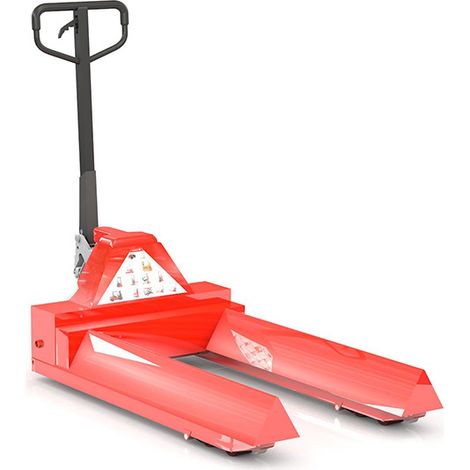 Transpalette pour bobine de diamètre Ø600 à 800 mm - Bobine papier, fils et barils - Capacité 2T - AC20R700 (1/5)
