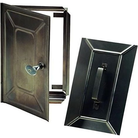 Vigor-Blinky Portine Camino Doppie con Chiave in Acciaio Inox 155x235mm