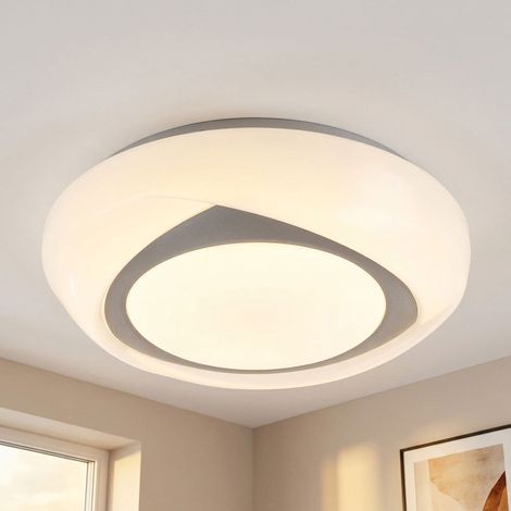 LED Deckenleuchte Deckenlampe Flur fest verbaut matt Weiß Metall H 9,5 cm (1/5)