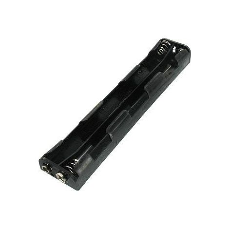 Batteriehalter R06x6 mit Schnappverschluss   6 AA-Batterien