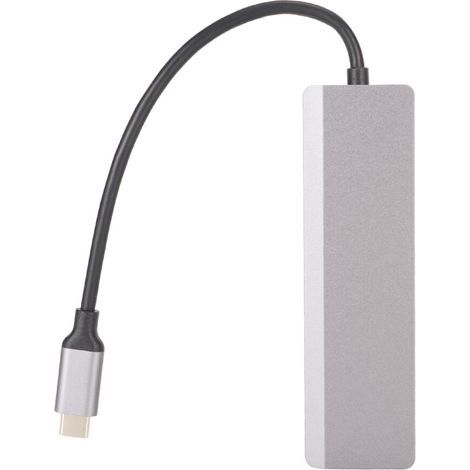 Cet adaptateur hub USB est doté d'un port HDMI, prend en charge les écrans haute résolution, le transfert de données instantané et dispose d'un lecteur de cartes. Il est prêt à l'emploi, compact et po (1/4)