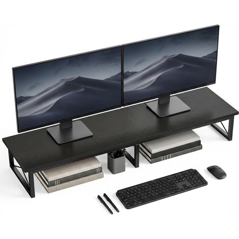 Support de Bureau Noir 114 x 30 x 16,5 cm (1/5)