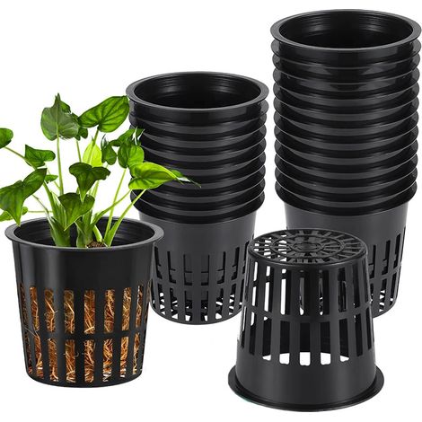 83 (3 pouces), paniers pour plantes hydroponiques, paniers de culture, pots en filet plastique pour plantes potagères, (1/2)