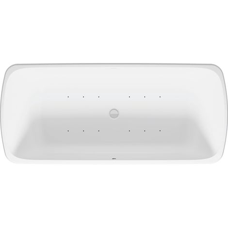 Bañera de hidromasaje Quatego de Duravit, exenta, 2 inclinaciones