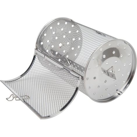 Grill Tournant en Acier Inoxydable, Support à Broche pour Barbecue, Pique-nique et Camping, Hauteur 18cm (1/5)