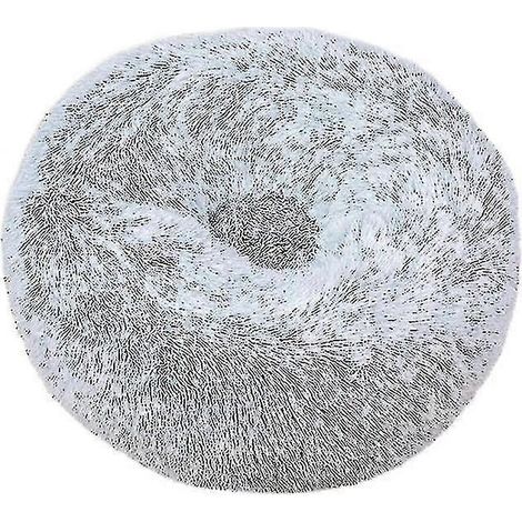 Panier pour chien rond, gris et ultra doux (70 cm) (1/2)