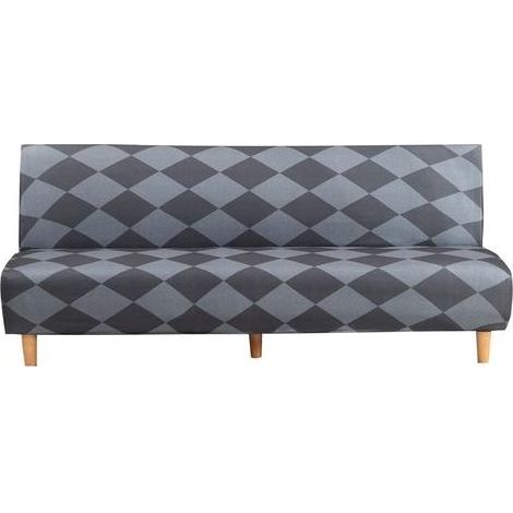 Copridivano senza braccioli TAISHENGDA - Stampa moderna - 3 posti - Senza braccioli - Copridivano elasticizzato - Senza braccioli - 180-210 cm (Stile 8) (1/5)