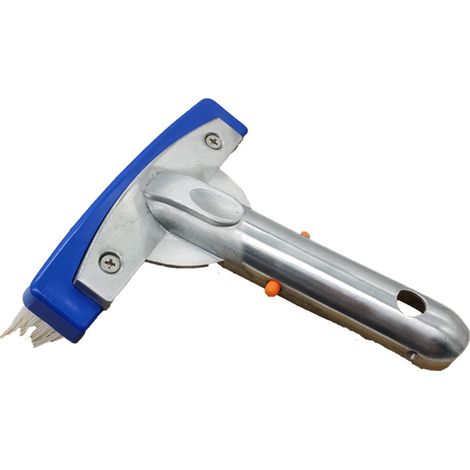 Brosse de piscine en acier inoxydable pour les parois, le fond, les marches et les carreaux, pour une utilisation manuelle dans les spas, les bassins, les fontaines et les baignoires.-AquaForge (1/5)