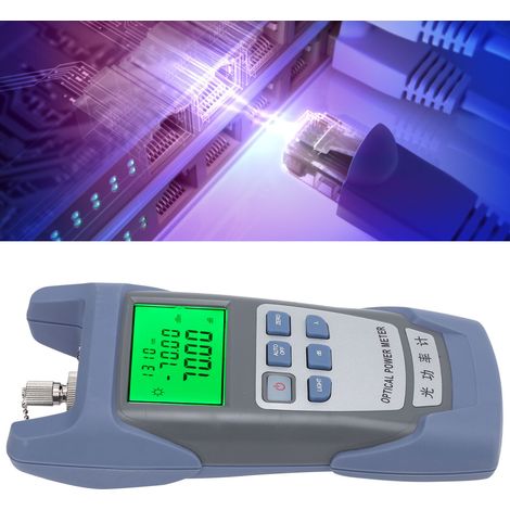 wattmètre optique AUA-9, testeur de fibre optique, multimètre optique, testeur d'atténuation optique, réception de la lumière -70 à +10 dBm (1/5)