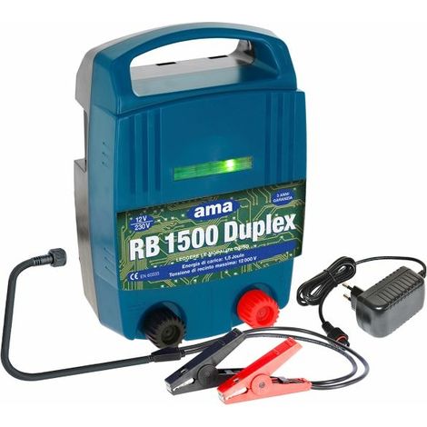 Elettrificatore per recinti elettrici Ama Duplex AB 1500 12/230V