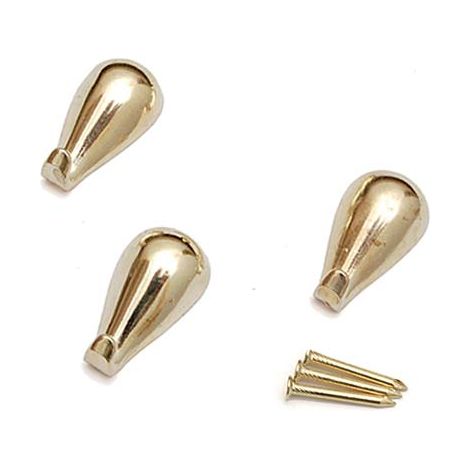 GANCIO QUADRO GOCCIA PRONTY - FERRO ORO MM 27 CF=PZ 3- 12 confezioni