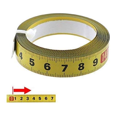 Metric Tape Measure 1-5 Meters Self-adhesive-with glue Tape for carpenter Home Use-Sewing Machine Sticker (5m) (1/5)