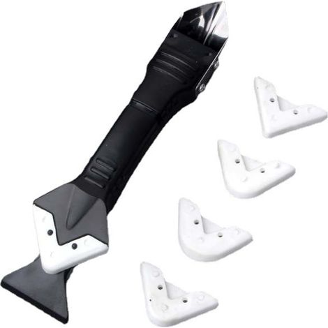 3 en 1 scellant coulis mastic dissolvant enlever grattoir (acier inoxydable)