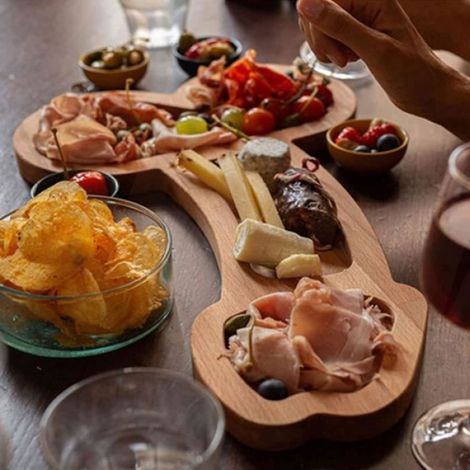 1 Planche à apéritif,Bois composite,Trompette,24.3x12.5 cm,Cuisine (1/4)