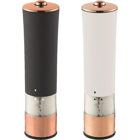 1 Molinillo eléctrico de pimienta, cuerpo de acero inoxidable, ventana de acrílico, para cocina, sal y especias. (1/5)