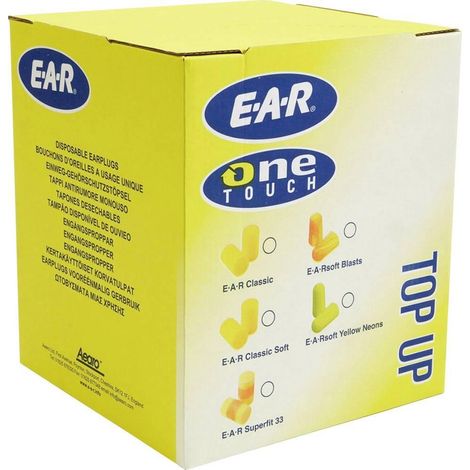 3M PD01009 tapones para los oídos amarillos reutilizables 500 pares