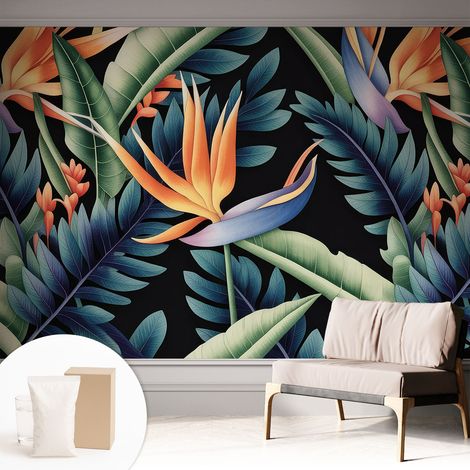 Carta Da Parati Non Tessuto - Con Colla Inclusa per Camera da Letto - Facile da Applica - Motivo decorativo Tema del Paradiso 312x219 cm (1/5)