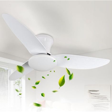 Ventilateur de plafond avec éclairage, plafonnier avec ventilateur et télécommande,3 températures de couleur et 6 vitesses, plafonnier LED avec ventilateur,silencieux,pour salon,chambre (1/5)