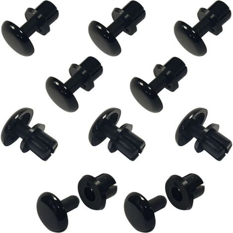 10x Nietclip Ø3,6 x 3-4 mm Kunststoff-Befestigungsclip Spreizstoßstangenverkleidung Auto (1/2)