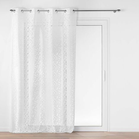 Douceur-dinterieur Manon rideau voilage blanc 140x240 cm (1/6)