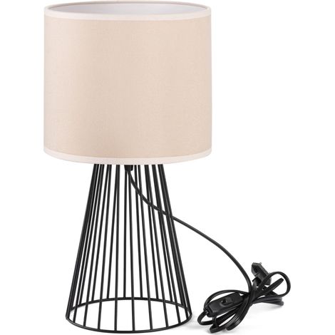 Tornado-Lampe ASBG beigefarbener Samt (1/5)