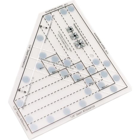 Mini règle de patchwork transparente en acrylique avec échelle de précision, outil de découpe DIY, règle de patchwork pour blocs finis de 6, 8 et 10 pouces (1/5)