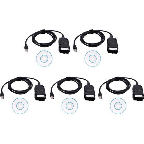 Compatible con el detector de coche VCDS 5X HEX-V2 24.5 ATMEGA162 5054 con interfaz USB 2.0, apto para modelos de coche de 1996 a 2017 (versión en inglés).