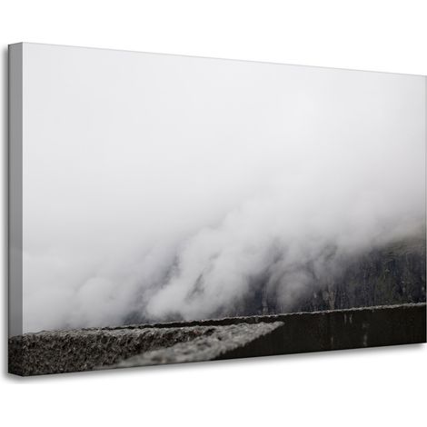 Leinwanddruck Natur Nebel in den Bergen 90x60 cm
